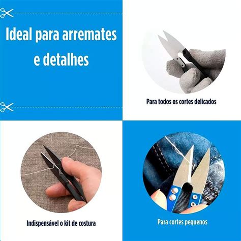 Ate E Arremate Armarinho - Tesoura de Arremate Aço Carbono 11cm NYBC 12 Unidades - Rei do Armarinho