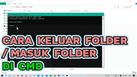 Cara Keluar Folder Masuk Folder Di Cmd YouTube