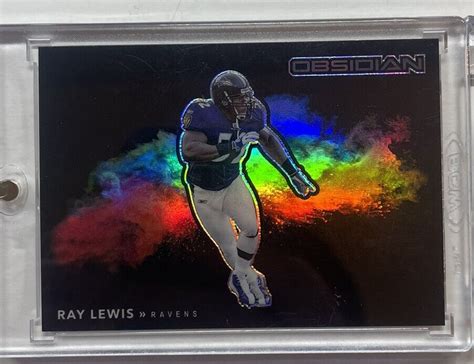 Ray Lewis Obsidian Cb Black Color Blast Ssp Raw Price Guide