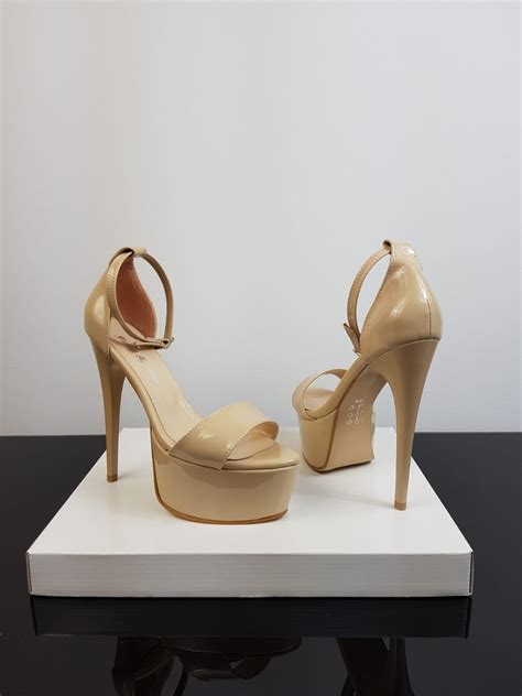 Nce Topuklu Krem Nude Platform Tabanli Bayan Ayakkabi Krem Yazlik Topuklu Bayan Ayakkabi High