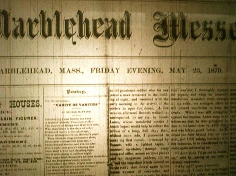 This Week In Marblehead History 1879 Marblehead Ma Patch