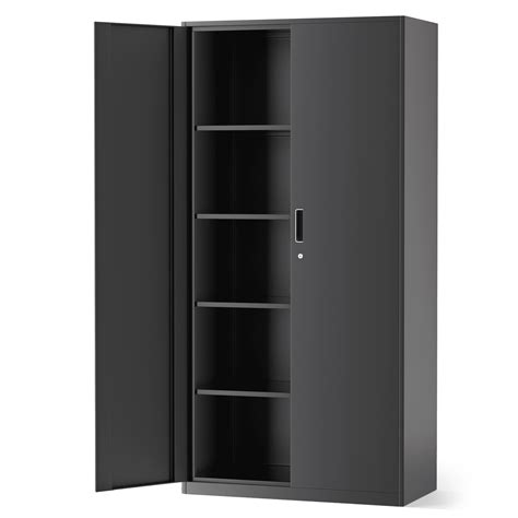 MoNiBloom Metal Storage Cabinet with Locking Door, 72" Garage Storage