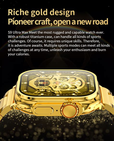 S9 Ultra Max 24k Gold Edition Smartwatch Tech Vibe