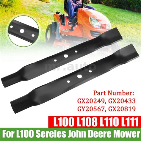 42 Inch Mulching Blades For L100 Series John Deere Ride On Mower Gx20249 Shopee Malaysia