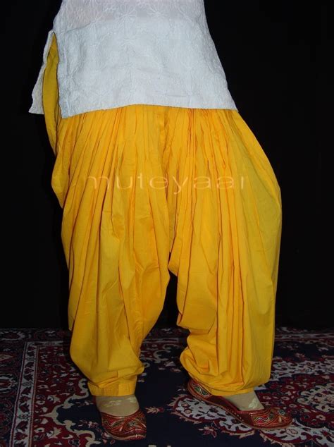 100% PURE COTTON YELLOW PATIALA PANTS from Patiala city !! - muteyaar.com