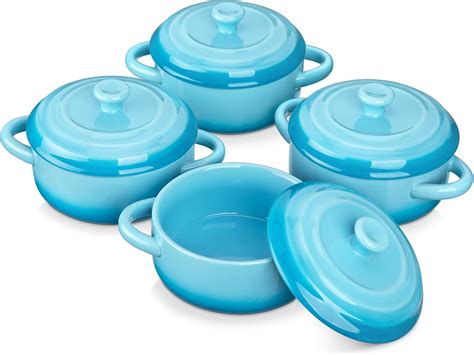 Amazon Lovecasa Mini Cocotte Set Oz Small Casserole Dishes With