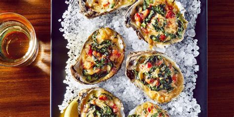 Baked Oysters With Bacon Greens And Parmesan Recipe Roasted