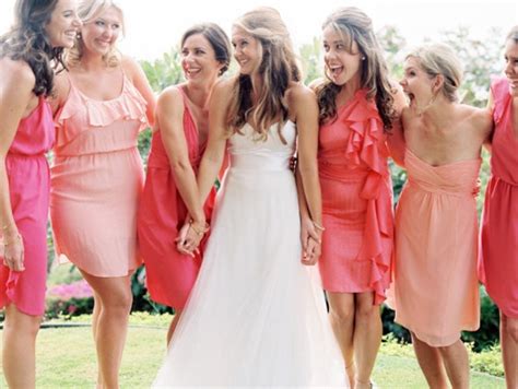 Picture Of Trendy Mismatched Bridesmaids Dresses Ideas