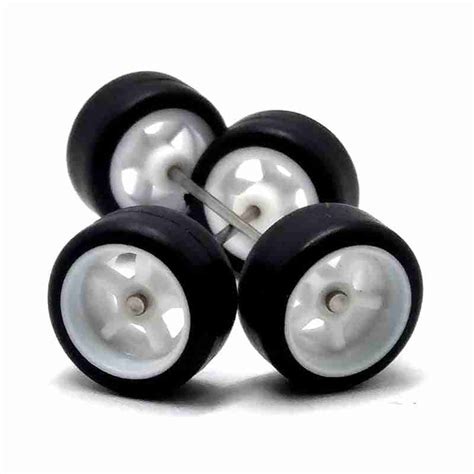 Jogo Roda Customiza O Mm Hot Wheels Jr Branca Totalcar Miniaturas