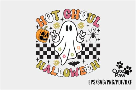 Hot Ghoul Halloween Png Svg Graphic By Cute Paw Creative Fabrica
