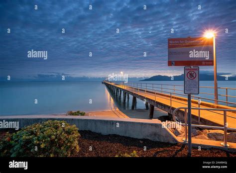 cardwell jetty  res stock photography  images alamy
