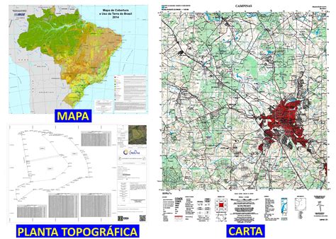 Mapa Carta E Planta - Mapa, Carta, Planta e Outras Representações do Espaço - GeoOne