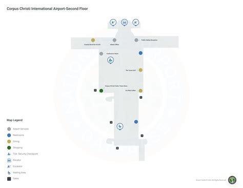 Corpus Christi Airport Terminal Map (2024) - All Maps