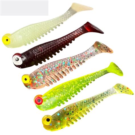 Pcs Soft Lure Mm D Eye Fish Artificial Silicone Soft Fish Catfish