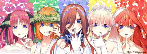 quintessential quintuplets anime beautiful girls  wallpaper