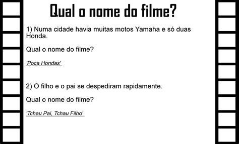Piadas Nomes De Filmes - Piadas Com Nomes De Filmes - NAZAEDU