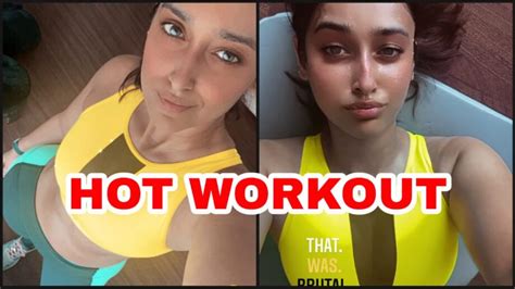 Private Workout Photo Leaked Ileana D Cruz Looks Smoking Hot In Yellow Sportswear While Working