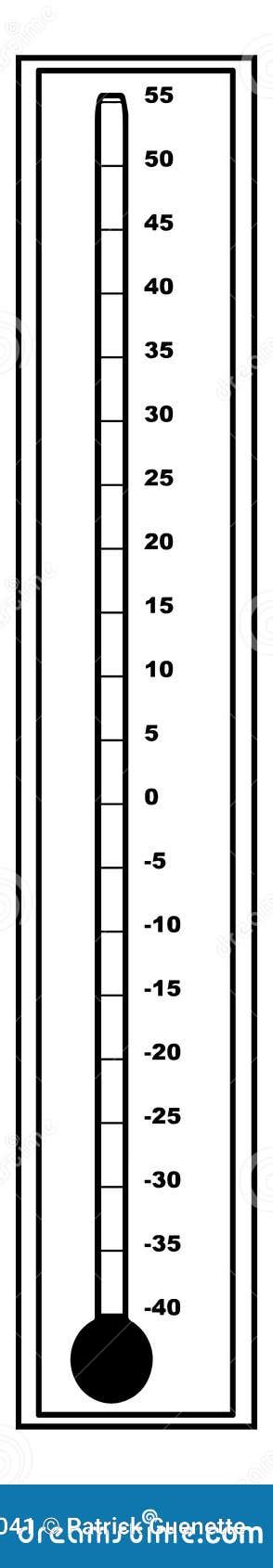 Thermom Tres Celsius Centigrades Ext Rieur Illustration D Poque