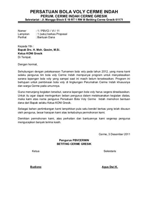 Contoh Proposal Kegiatan Olahraga Volly Ball