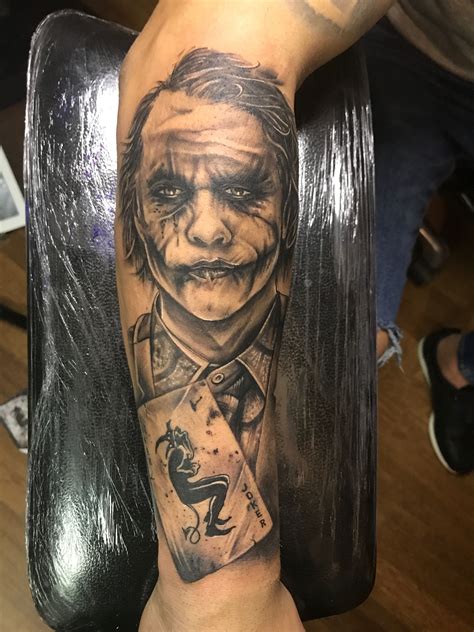 Realistic Joker Tattoo Sleeve For Men