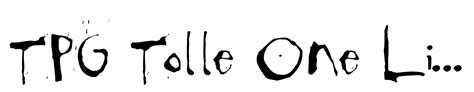 Tpg Tolle One Light Font Webfont And Desktop Myfonts
