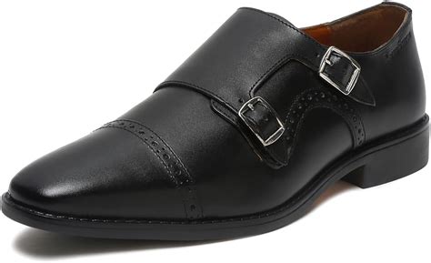 LOUIS STITCH Italian Leather Handmade Double Monk Strap Formal Slip On