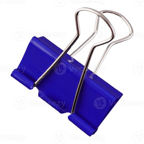 Blue Binder Clip Cutout 26543573 PNG