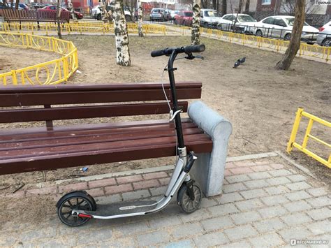 Самокат Oxelo Town 9 - «Складной, удобный, с ручным тормозом удобно ...