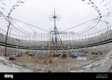 Building Site Of National Stadium In Warsaw Main Arena Of Uefa