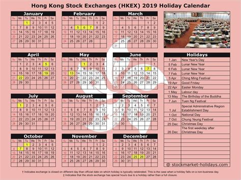 Holiday Calendar Hong Kong Everyday Is Holiday