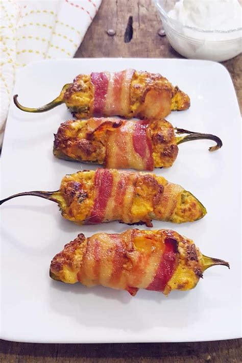 Sausage Stuffed Bacon Wrapped Jalapenos From Never Enough Thyme