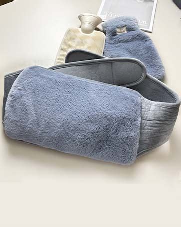 Bonilife Hot Water Bottle Belt 3in1 Fluffy Wrap Around Wearable Hot Water Bottle With Waist