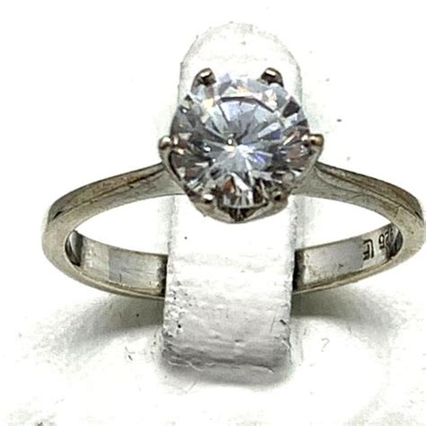 Ring mit Zirkonia Solitär 925er Sterlingsilber Gr 54 sehr hübsch eBay