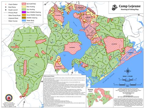 Mcb Camp Lejeune Hunting Map Updated 2022 By Dod Usmc Camp Lejeune