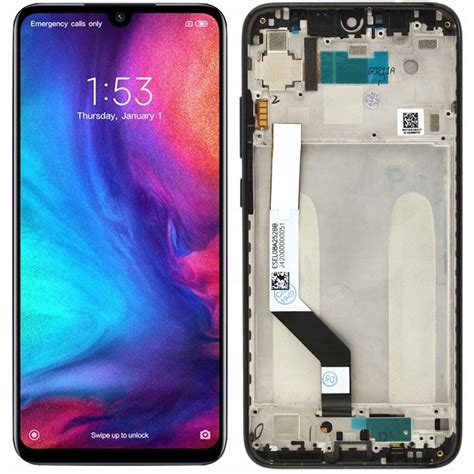 Wyświetlacz Xiaomi Redmi Note 7 Czarny Z ramką - Mobilepart