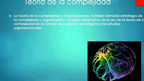 Pensamiento Complejo Teoria De La Complejidad Youtube