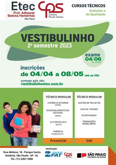 Lista De ClassificaÇÃo Geral Do Vestibulinho Etec Etec Prof