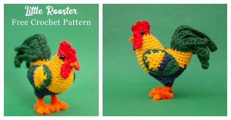 The Little Rooster Amigurumi Free Crochet Pattern Is Great For