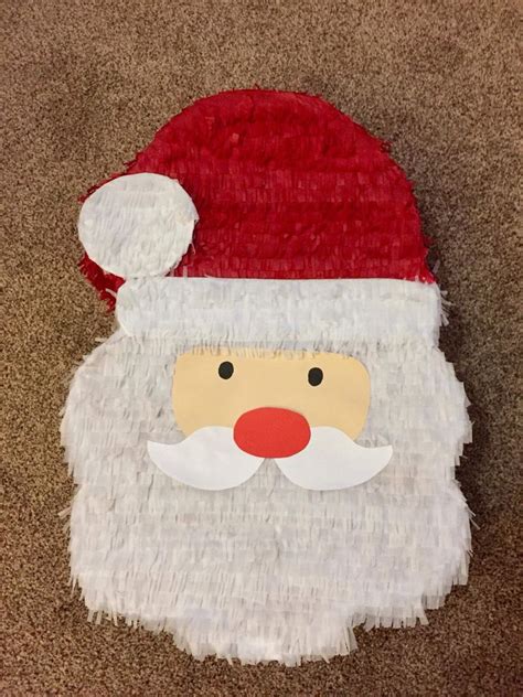 Santa Father Christmas Piñata Handmade Holiday Decoration