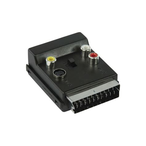 CVGP31903BK Adattatore SCART Commutabile SCART Maschio SCART