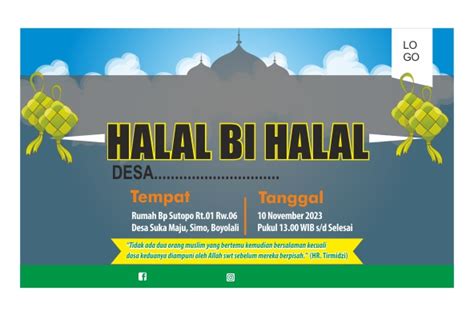 Detail Spanduk Halal Bihalal Idul Fitri Cdr Koleksi Nomer