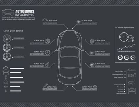 Auto Service Infographic Template Vector 01 Free Download