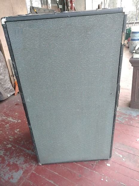 Ampeg Vintage V4 2x15 Bass Cabinet Unloaded 1980 Reverb