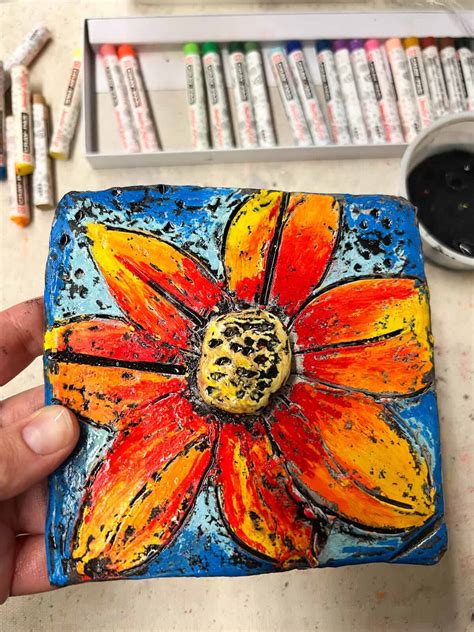 clay art ideas with pastels