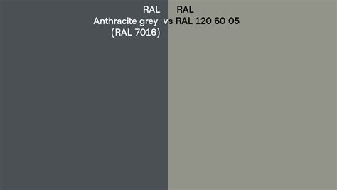 Ral Anthracite Grey Vs Ral 120 60 05 Side By Side Comparison