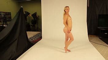 BTS Of Blonde During Naked Photoshoot XNXX