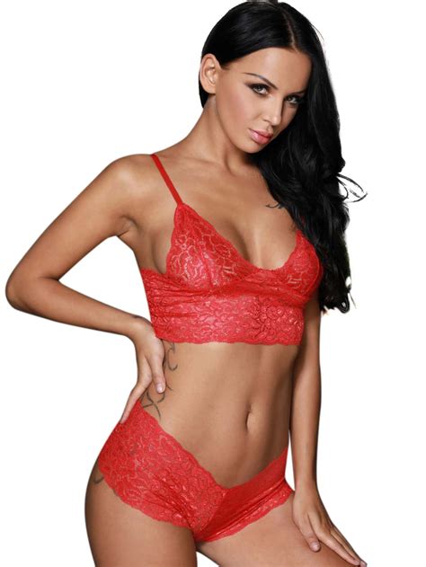 Lace Lingerie Set Shein Sheinside