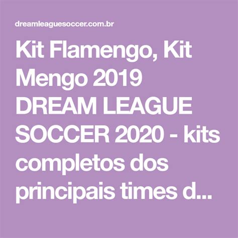 Kit Flamengo Kit Mengo Dream League Soccer Kits Completos