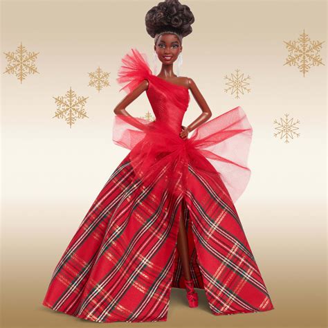 2024 Barbie Holiday Doll With Black Hair Mattel Creations