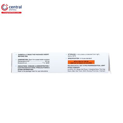 ChÍnh HÃng Thuốc Xonatrix 60mg Giúp Trị Viêm Mũi Dị ứng Mày đay